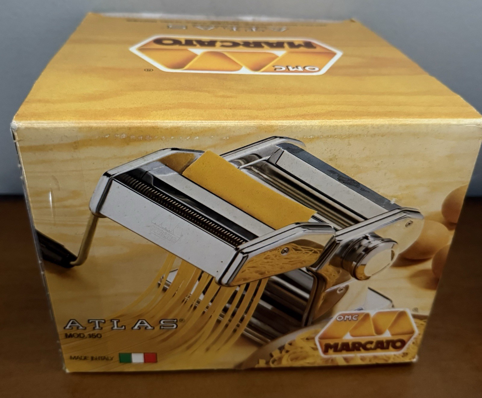 Vintage Marcato Atlas 150 Pasta Noodle Spaghetti Maker Machine Silver Italy