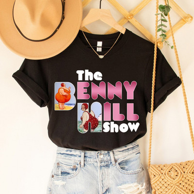 Benny Hill Classic Logo T-Shirt Made In USA Unisex S-3XL
