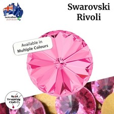 Swarovski 1122 - Rivoli Crystal Stones - 14mm - 6pcs - Vintage
