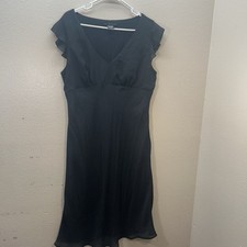 Vtg FLP Polka Dot Babydoll Empire Waist Slip Dress Y2K Coquette Midi SZ 16 Party