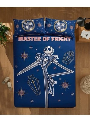Disney Nightmare Before Christmas Navy Bettwäscheset von George Double