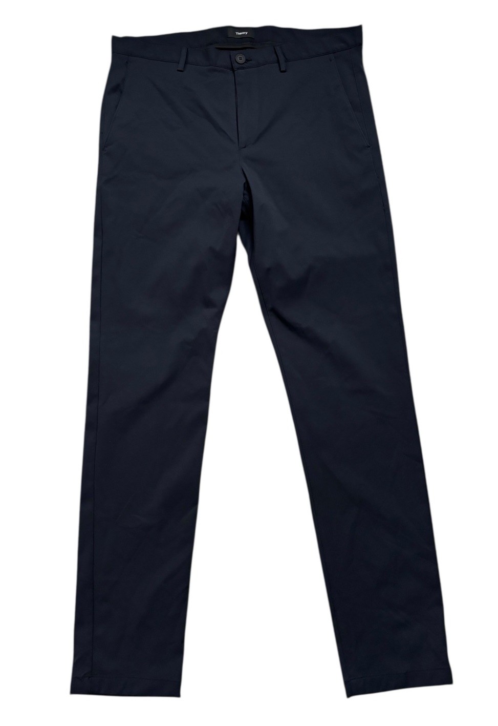 Theory Pants Mens 34x32 Dark Navy Black Zaine Neoteric 3XDRY Slim Summer Chino