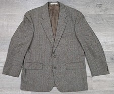 Vtg Ralph Lauren Polo University Club Blazer Sport Coat 46R Plaid Houndstooth