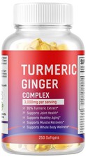 TURMERIC 95 CURCUMIN EXTRACT TUMERIC BLACK PEPPER ANTIOXIDANT BEST 250 caps