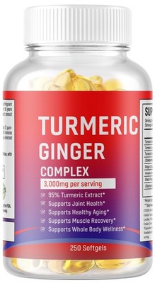 TURMERIC 95% CURCUMIN  EXTRACT TUMERIC BLACK PEPPER ANTIOXIDANT BEST 250 caps