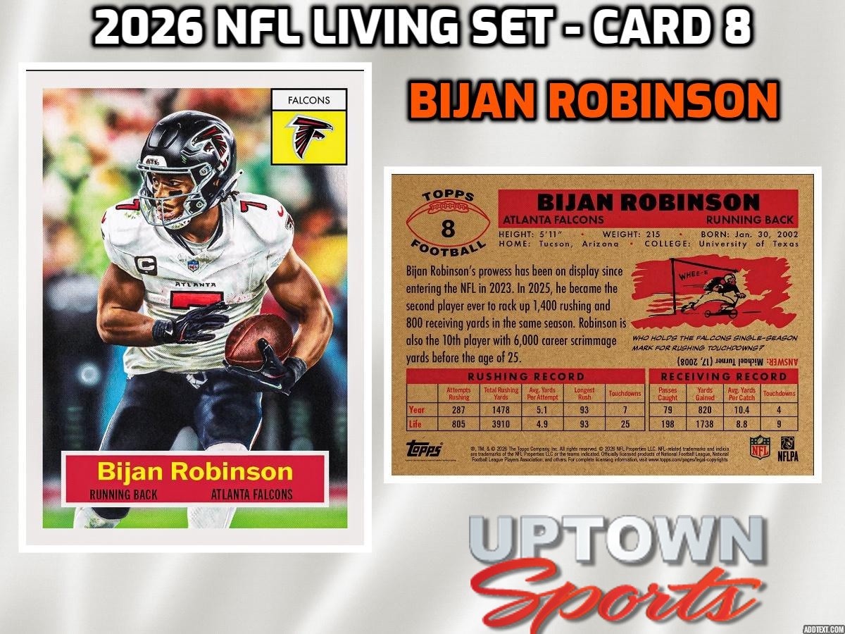 Bijan Robinson - 2026 NFL Living Set® - Card 8 -Presale