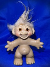 Thomas Dam Danish Troll Doll Made In Denmark Vintage 1960s Brown Eyes VHTF RARE