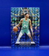 2023-24 Mosaic Brandon Miller RC #277 City Blue Mosaic Prizm Charlotte Hornets