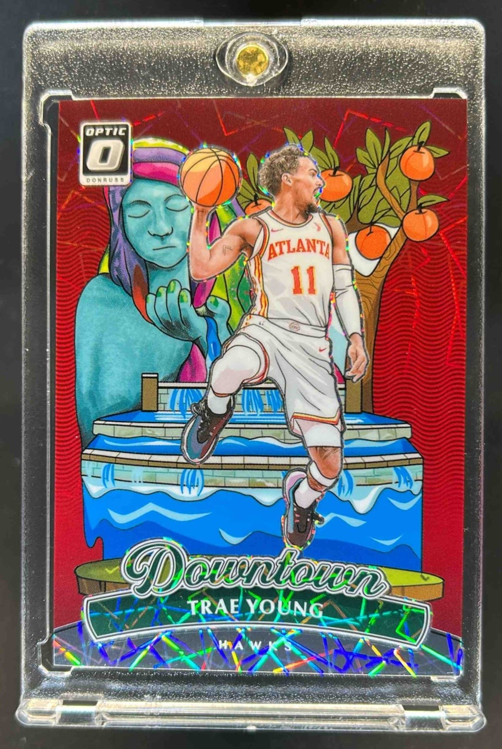 Trae Young 2024 Optic #11 Downtown /(SSP) Price Guide - Sports