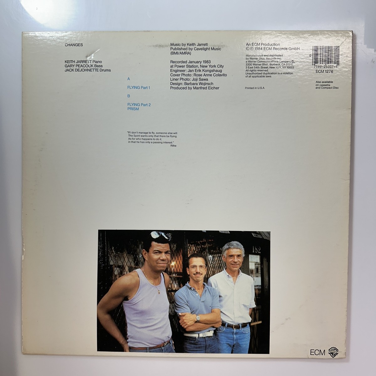 Changes Album Vinyl Record Keith Jarrett Jazz ECM | eBay