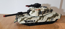 Chap Mei tank snow wolf 4 button lights and sound toy 3 3/4" compatible