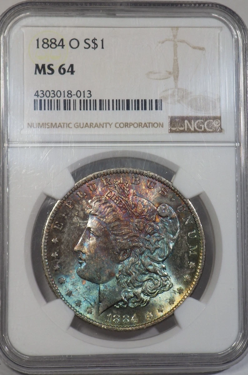 アメリカ　モルガンダラー銀貨1884 o MS-64 PCGS アメリカ モルガンダラー銀貨1884 o MS-64 PCGS