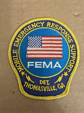NOS VINTAGE FEMA  DET  THOMASVILLE GA MOBILE EMERGENCY RESPONSE SUPPORT PATCH