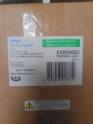 Delphi Technologies EX850001 Remanufactured Fuel Rail for Bobcat 3.4L , No Core