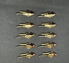 COREMAN J-16 ibration Jig Head Gold Chrome Head Set of 10