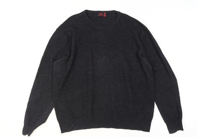 Robe Di Kappa Herren Pullover Pulli schwarz Wolle Rundhals L