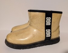 UGG Classic Clear Mini Sherpa Waterproof Ankle Kids Size 5 Boots