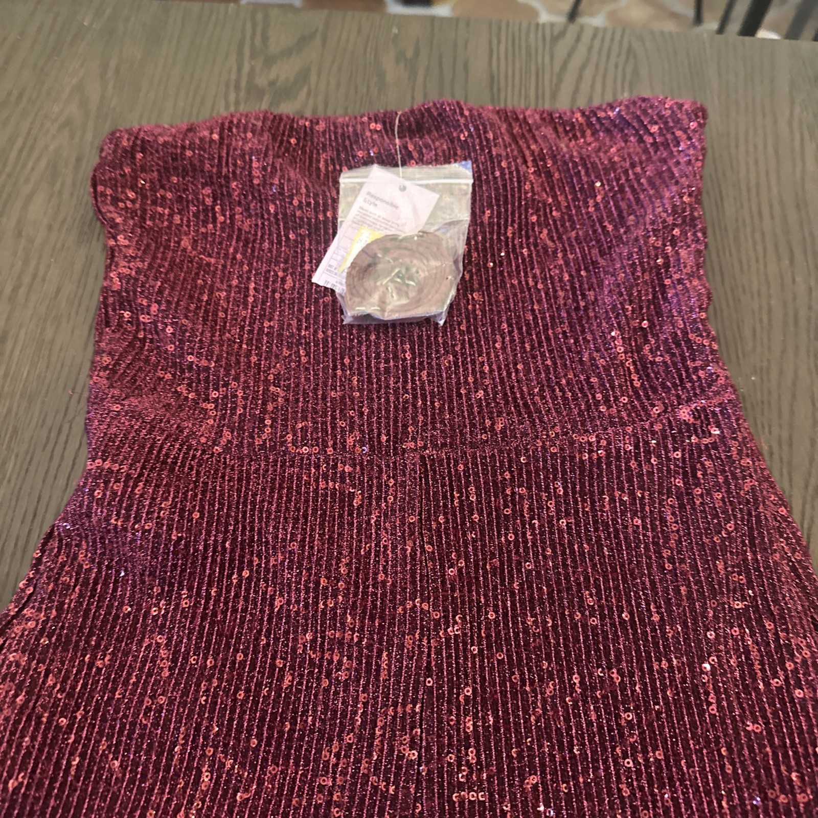 Wild Fable Womens Sequin Jumpsuit Size XS MAROON