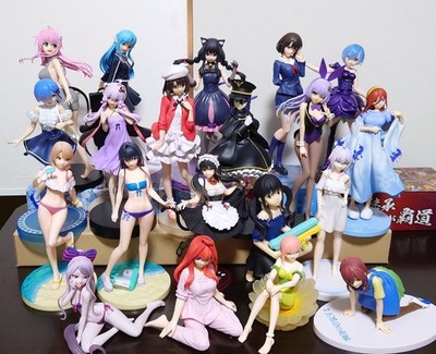 Anime Girl Figure Lot 20 Pieces Prize Figures No Box Collectible Authentic Japan