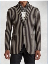  2198 NEW John Varvatos Collection Runway Stripe Jacket EU 52 USA 42