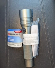 Jobsmart LED Rechargeable Flashlight 650 Lumen Adjustable Focus 1148 Beam Length