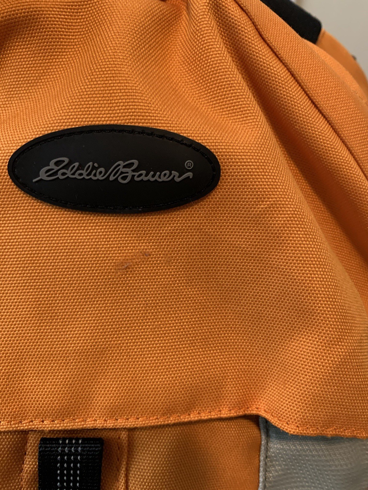Eddie Bauer Orange Backpack Adjustable Multiple P… - image 8