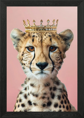 Gepard König gerahmtes Wandbild Poster Leinwanddruck Bild