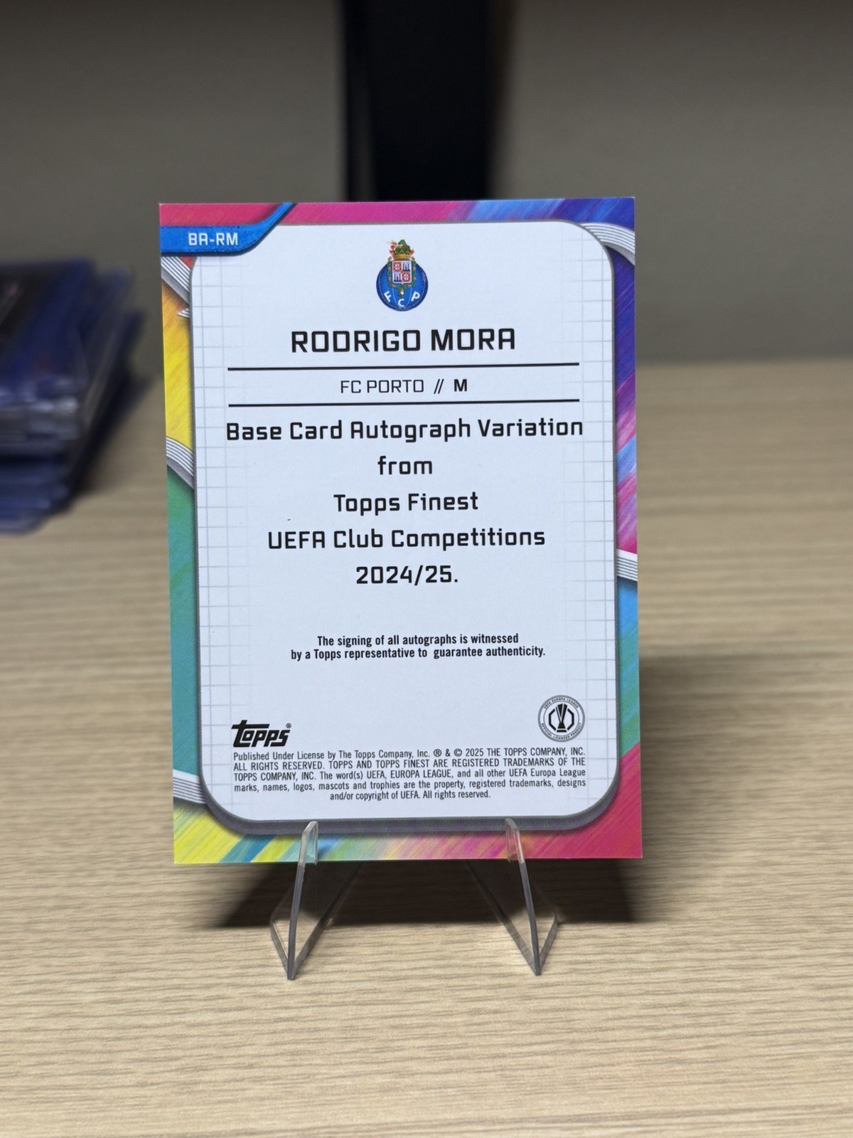 Rodrigo Mora Auto Purple /199 Rookie Variation 2024-25 Topps Finest RC #BA-RM  view 2