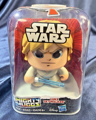 Hasbro Disney Star Wars Mighty Muggs Luke Skywalker Changing Face Figure Mint