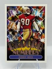 1999 Topps Jerry Rice Record Numbers  #RN8 HOF 49ers