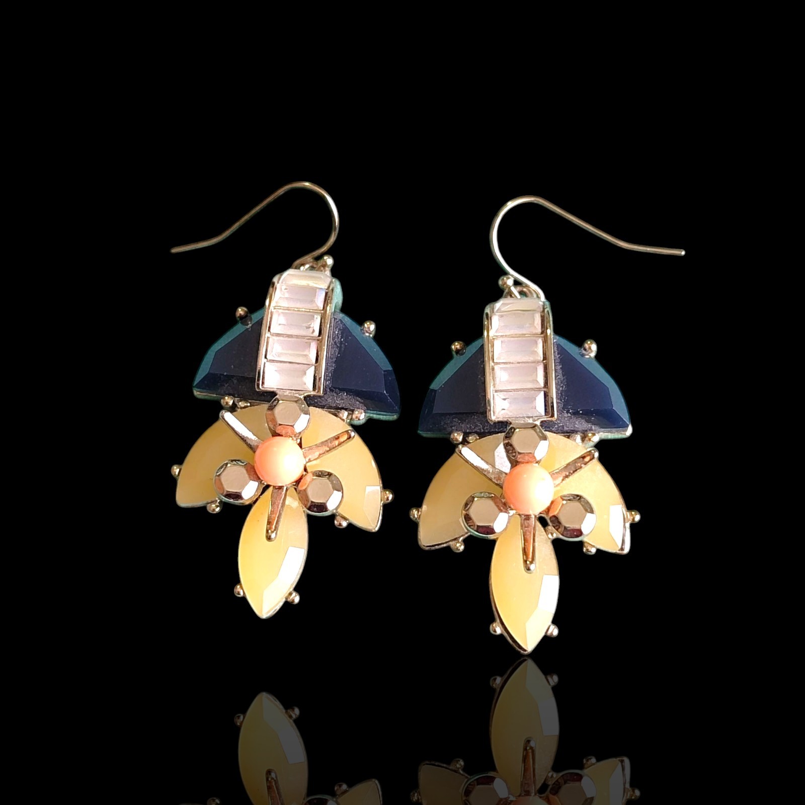 Talbot's Chunky Statement Style Dangle Drop Earri… - image 1