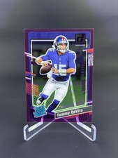 2023 Donruss Clearly Tommy Devito Rated Rookie Purple /199 New York Giants 