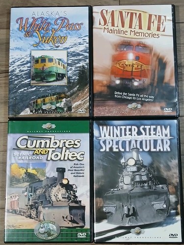 4 - Railway Productions Train DVDs 2003-2007 - Like - New - Condition
