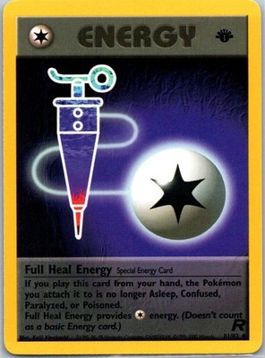 Full Heal Energy Uncommon Team Rocket 81/82 NM