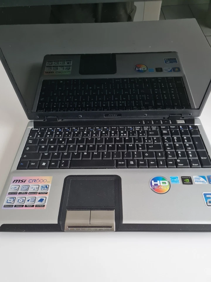 VENDS ORDINATEUR PORTABLE MSI CR600 , hs pour pieces - Photo 2/3