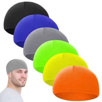 6 Pcs Men Skull Cap Helmet Liner Cooling Sweat Wicking Beanie Head Wrap