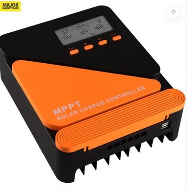MPPT Solarladeregler 60A 12/24V Auto LCD Dual USB für Gel/Versiegelt/Li