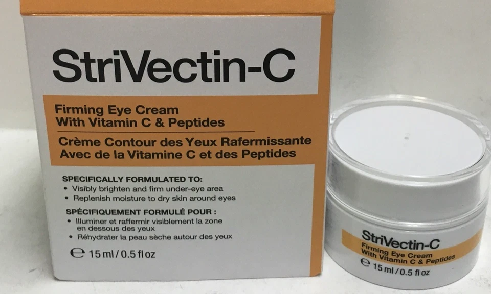 StriVectin -C Firming Eye Cream w/ Vitamin C & Peptides New Boxed 0.5 fl oz 15ml - Image 2 of 4