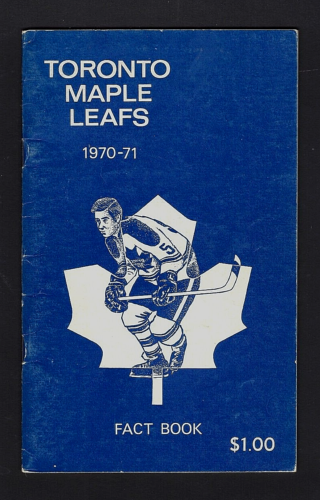 TORONTO MAPLE LEAFS 1970-71 FACT BOOK/PRESS GUIDE - Picture 1 of 3