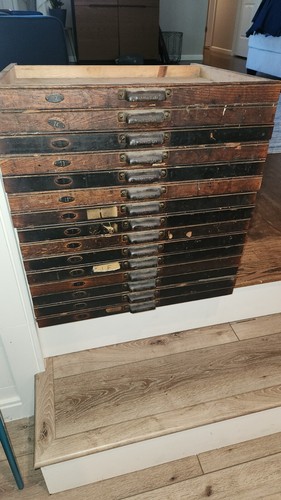 Hamilton Letterpress California Job Type Case Printers Drawer - ONE Drawer - Picture 8 of 8