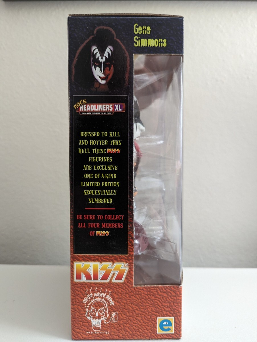 1999 KISS Rock Headliners XL Complete Set of 4 with C.O.A. -Gene