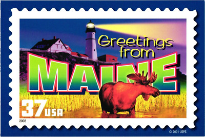 USPS Continental Postcard Greetings from Maine