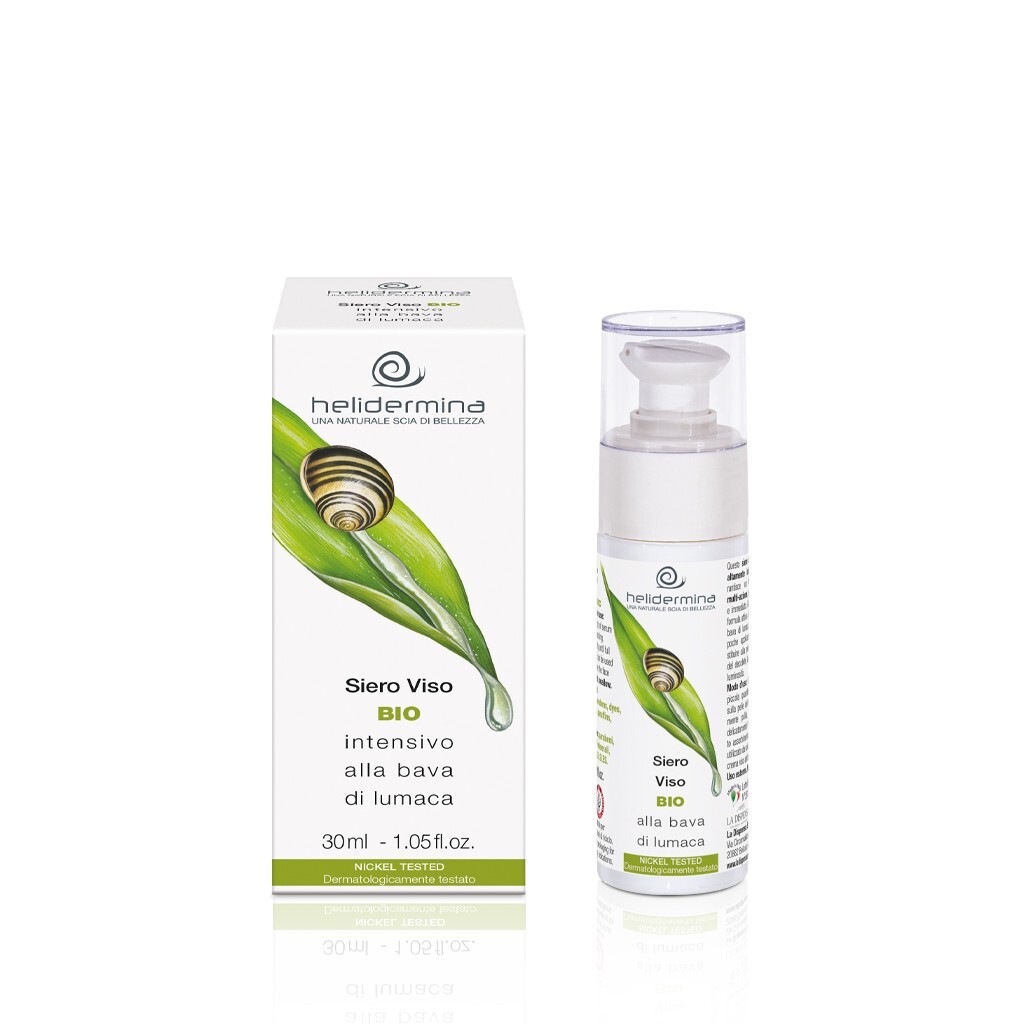 Siero Viso alla Bava di Lumaca Bio 70% 30ml - Trattamento Macchie e Acne