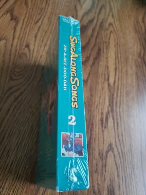 最終【DWE】最新版Sing Along! Disney's Sing Along Songs Zip-A-Dee-Doo-Dah VHS Tape Volume 2 Rare