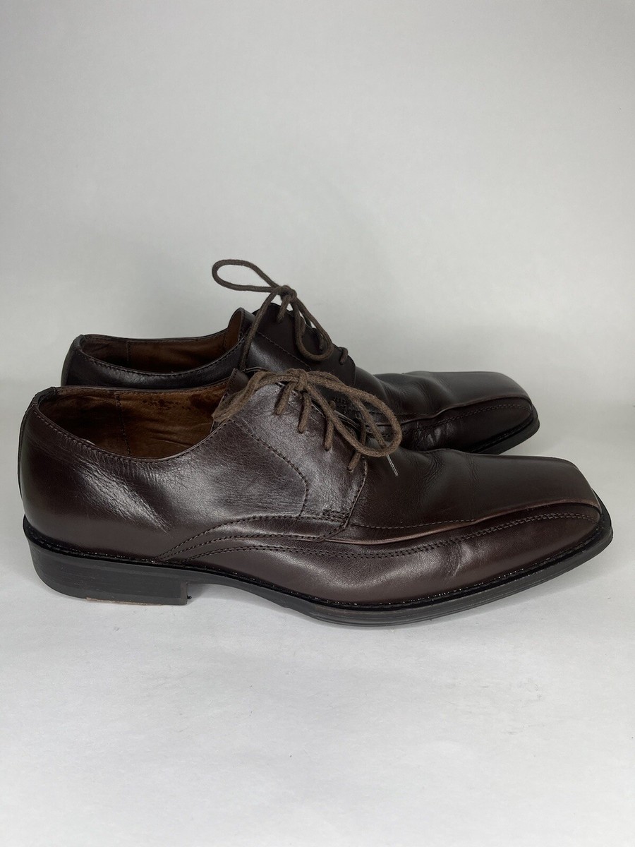 Johnston & Murphy Brown Leather Square Toe Oxfords s-l400.jpg main image 2