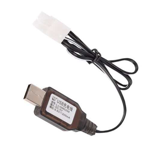 9.6V 200mA USB NiCd/NiMH Battery Charger Charging Cable for RC Car Boat Model - Bild 1 von 7