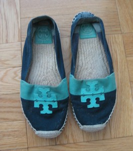 Tory Burch Ballet Espadrilles - Navy / Turquoise â Sz 8 | eBay