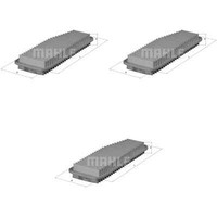 3X Mahle / Knecht Luftfilter LX 1611 Air Filter