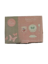 LOVE MAE Bamboo Butterflies Baby Feeding Set NEW IN BOX