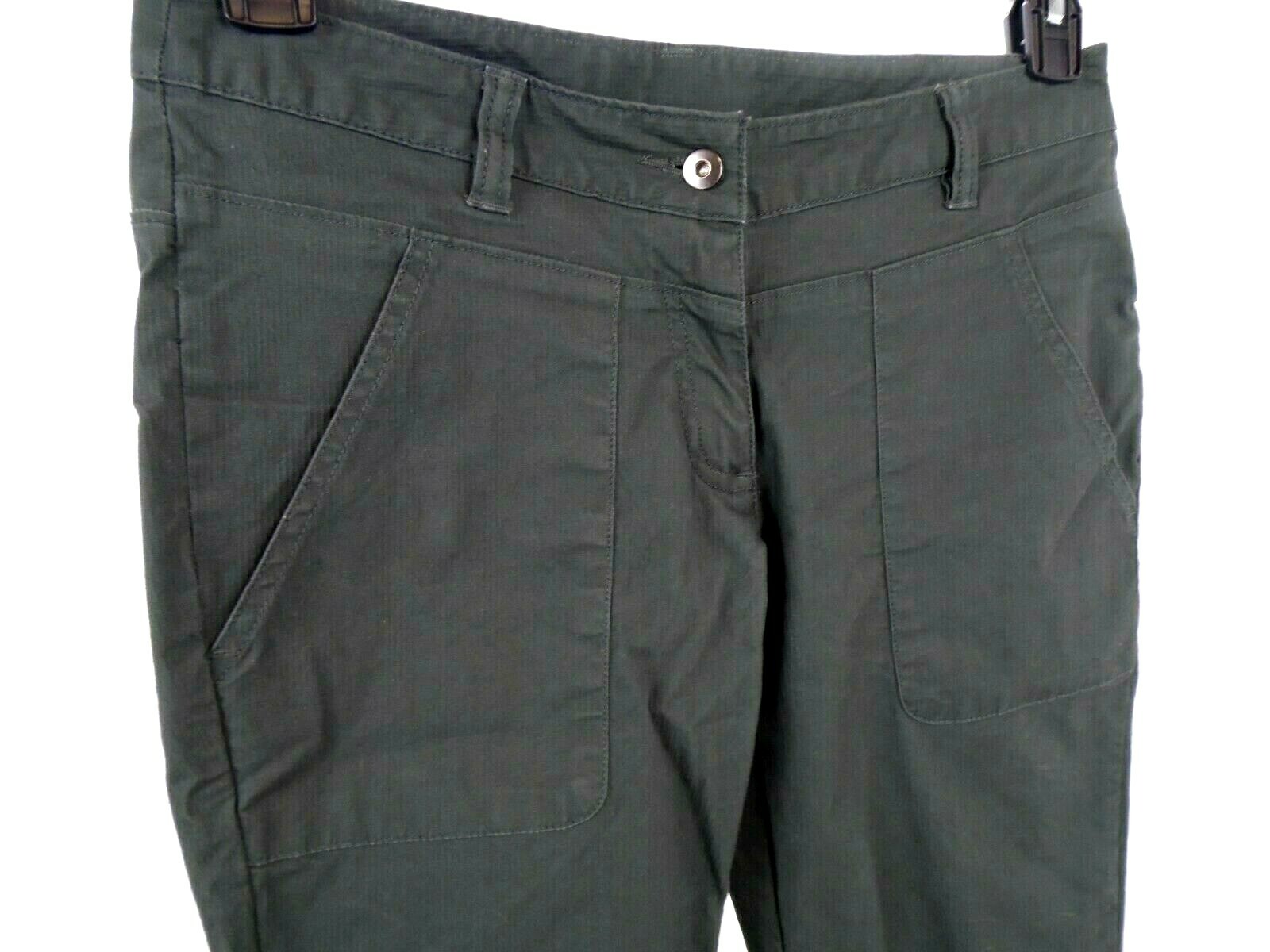 Pantaloni Merrell donna taglia 2 cropped verde bosco casual comodi sport outdoor